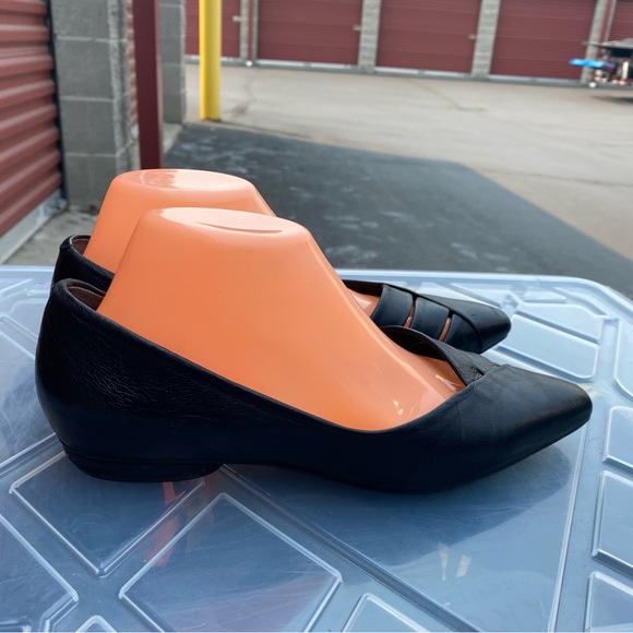 Franco Sarto Women’s Black Leather Loafer Slip On Shoes Pointed Toe - Size 7.5M - Picture 5 of 14